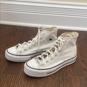 Converse All Star White Canvas High-Tops